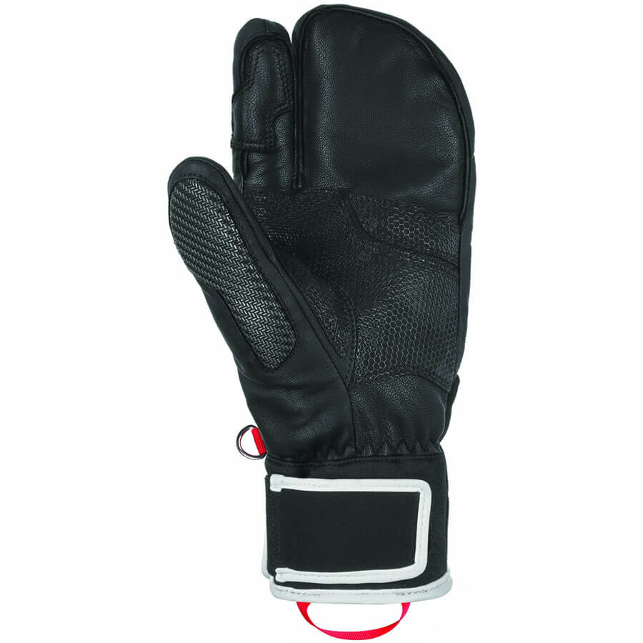 Reusch UNI Race Tec18 Lobster Glove - Black White Neon Green2