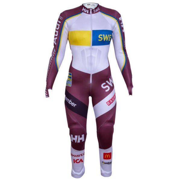 Helly Hansen Womens Sweden WC GS Race Suit - SWE Bordeaux1