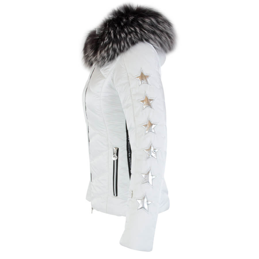 guía Santuario ficción Sportalm Women's Blanche Jacket with Fur - Snow White - Wintersport.tv | Ski  Fashion & Racing Shop