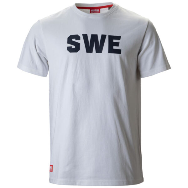 Huski Mens Sweden Team Logo Tee - White1