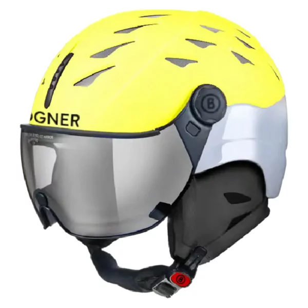 Bogner Helmet St. Moritz with Visor Silver Mirror - Lemon1
