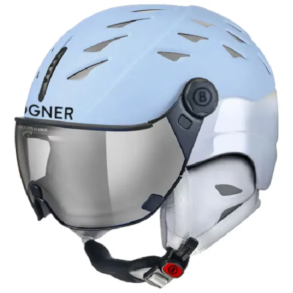 Bogner Helmet St. Moritz with Visor Silver Mirror Lens - Light Blue1